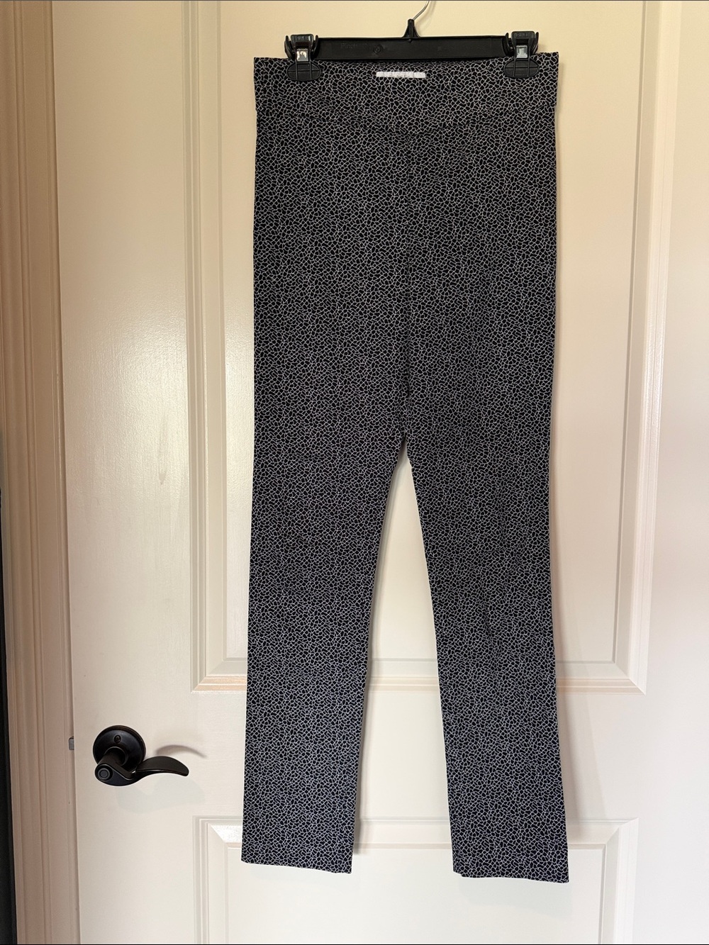 Margaret M Slimming pants Black & White Micro Pattern Medium